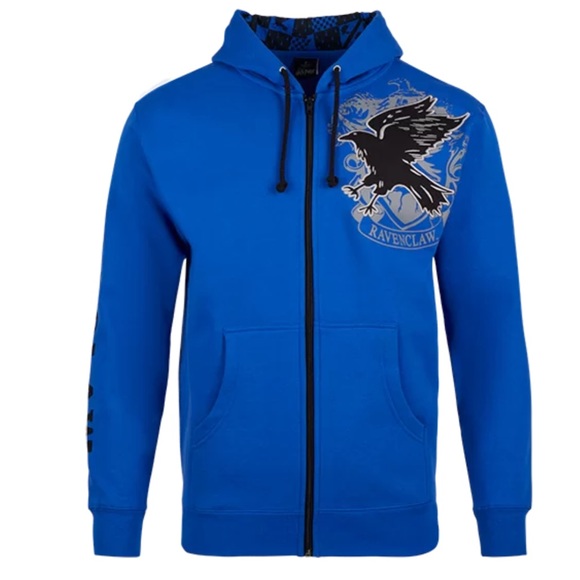 Harry Potter Warner Bros Studio Tour Official Ravenclaw Zip-up Hoodie Sweatshirt - Picture 1 of 7